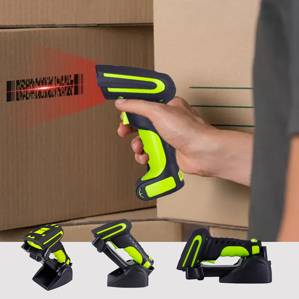 Barcode Scanner Wireless - Беспроводной промышленный сканер штрих-кодов 8020W с