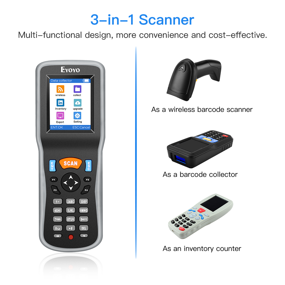 Eyoyo 1D беспроводной сканер ш – обзор и цена Barcode Scanner Wireless