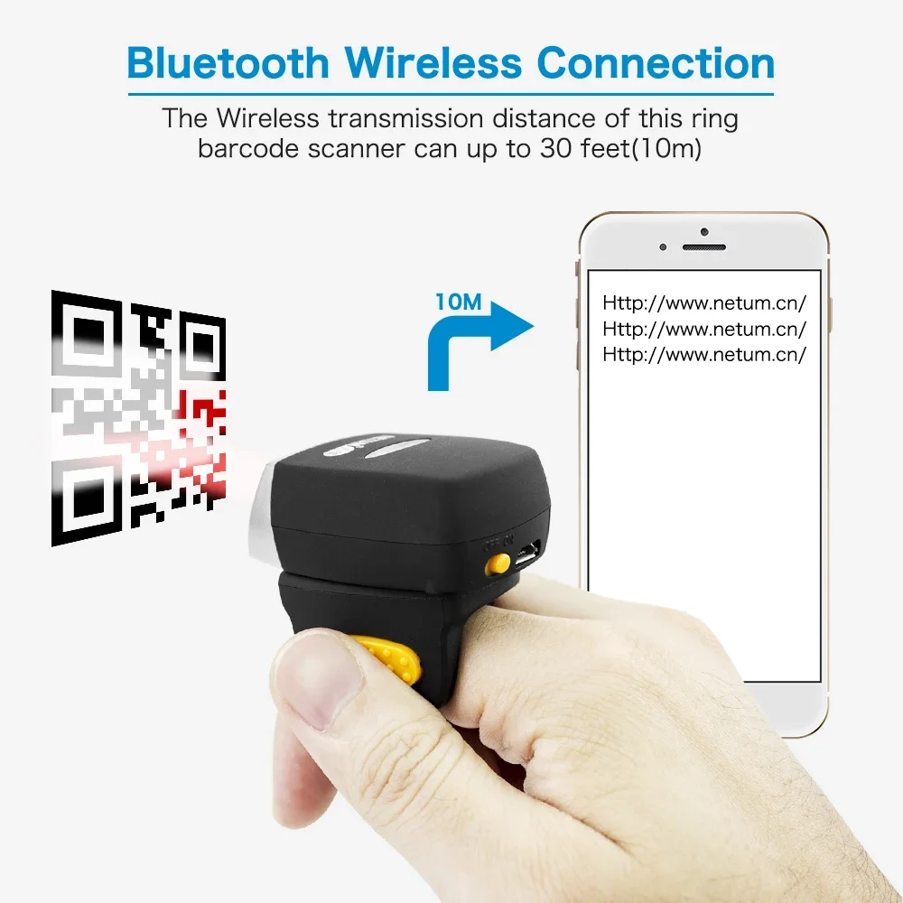НОВЫЙ Мини-сканер штрих-кодов  – обзор и цена Barcode Scanner Wireless