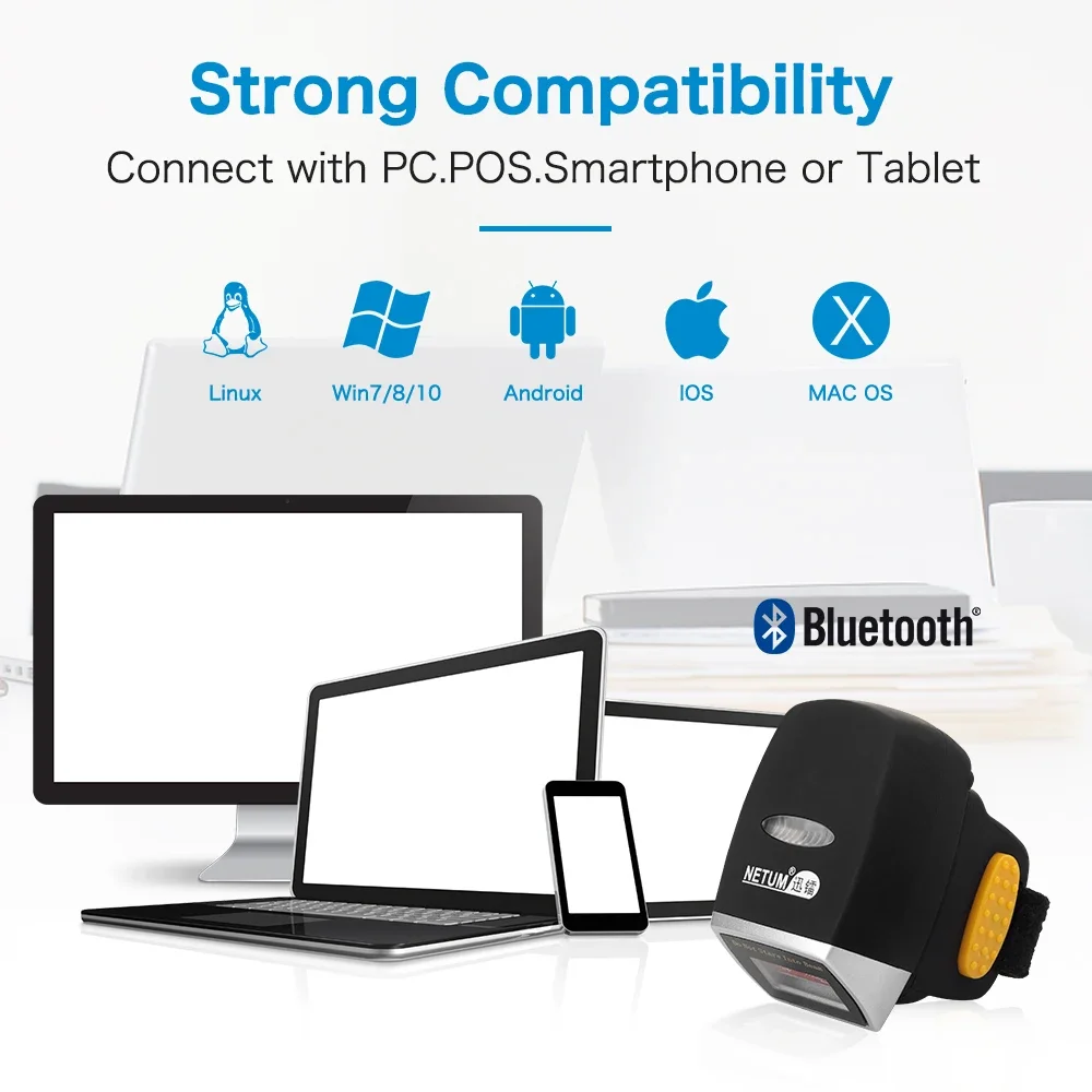 НОВЫЙ Мини-сканер штрих-кодов  – обзор и цена Barcode Scanner Wireless