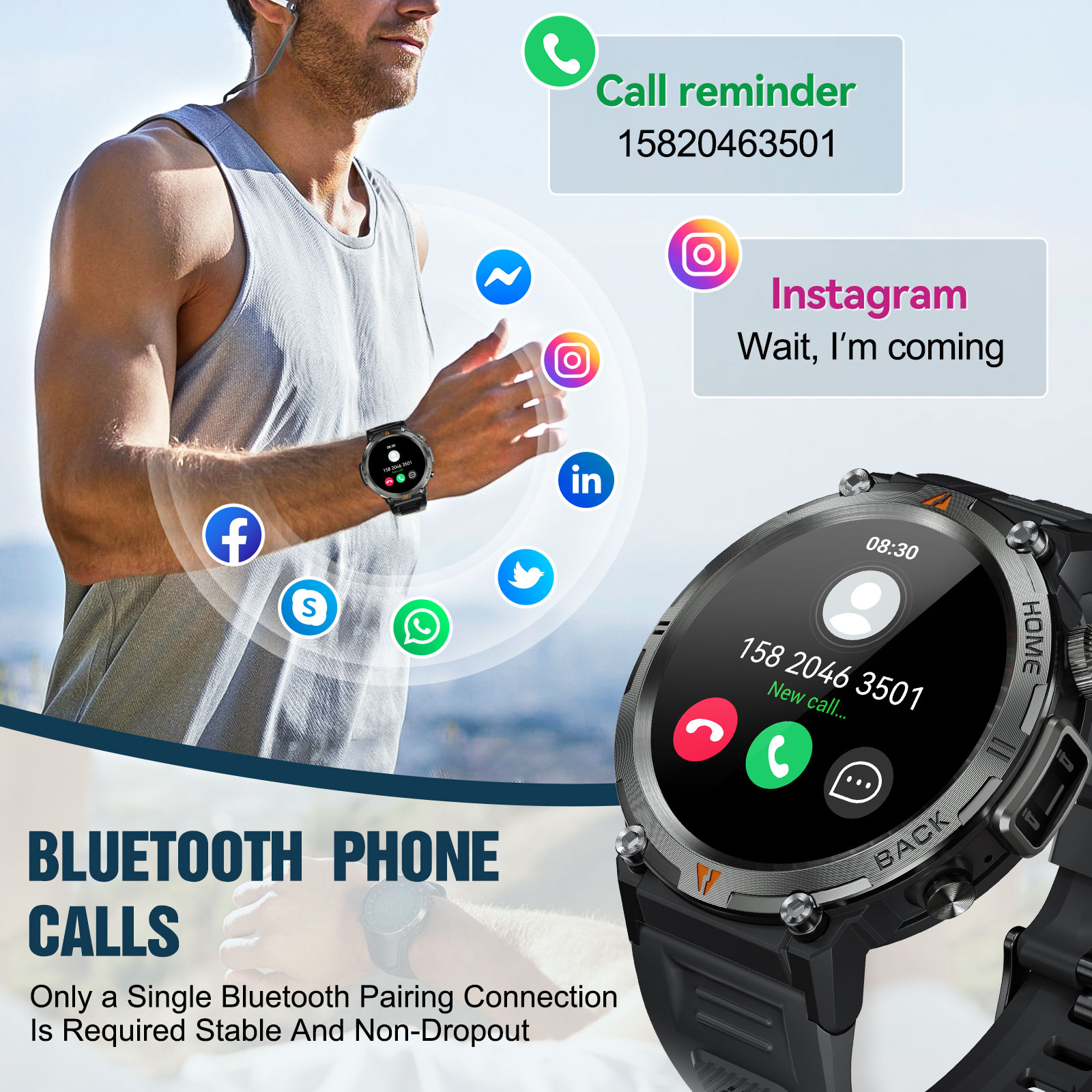EIGIIS KE3 Bluetooth Call Смар – обзор и цена Electronics Gadgets For Men