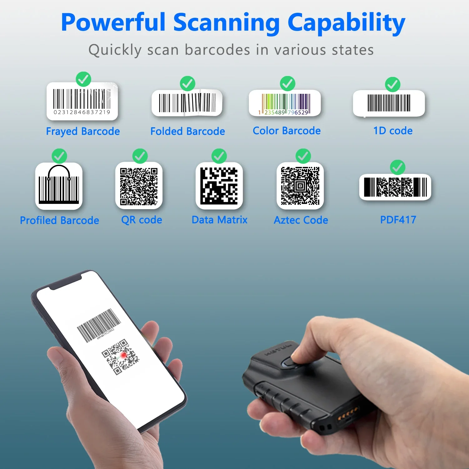 Сканер штрих-кодов Netum E800  – обзор и цена Barcode Scanner Wireless